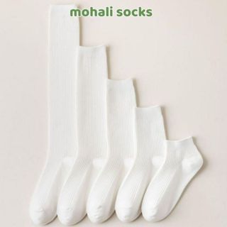 Combo 3 đôi tất vớ cao thấp trơn gân nam nữ nhiều độ cao cotton kháng khuẩn thấm hút mồ hôi tốt MOHALI VC002