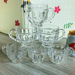 BỘ 6 LY THỦY TINH PHA LÊ UỐNG TRÀ