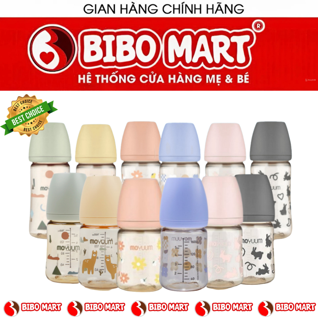 (CHÍNH HÃNG)Bình Sữa Moyuum Korea - Hàng Chính Hãng 170ml-270ml & Kèm Núm cho bé 2025