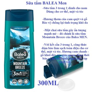 SỮA TẮM BALEA MEN 300ml
