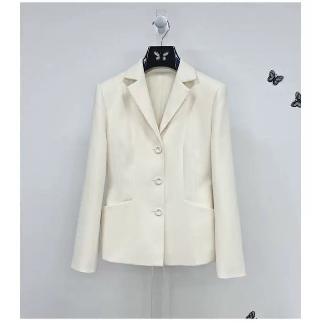 Áo blazer trắng dạng vest nữ thiết kế order Taobao