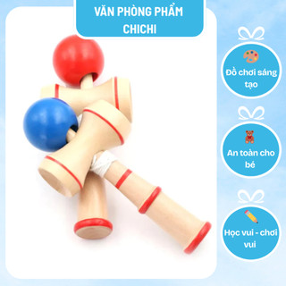Kendama gỗ rèn luyện khả năng phản xạ đồ chơi nhật bản độc đáo Vppchichi