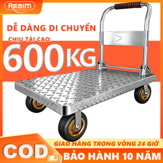  Xe Đẩy Hàng 4 Bánh Gấp Gọn Đa Năng - Tải Trọng Cao Bánh Cao Su Giảm Chấn Siêu Bền 