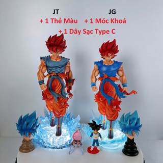  Mô Hình GOKU SSJ BLUE ,GOKU GOD JT- JG STUDIO 33CM Ongchumohinh888 MH1688 