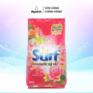 Bột giặt Surf hương nước xả vải ngát hương xuân bịch 800gr