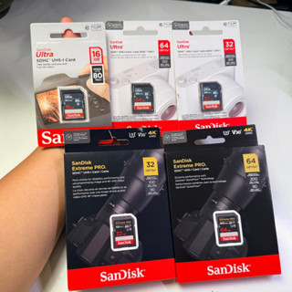  Thẻ nhớ SD Sandisk 16G 32G 64G Ultra Class 10 và Extreme Pro tốc độ cao 4K cho máy ảnh máy quay 