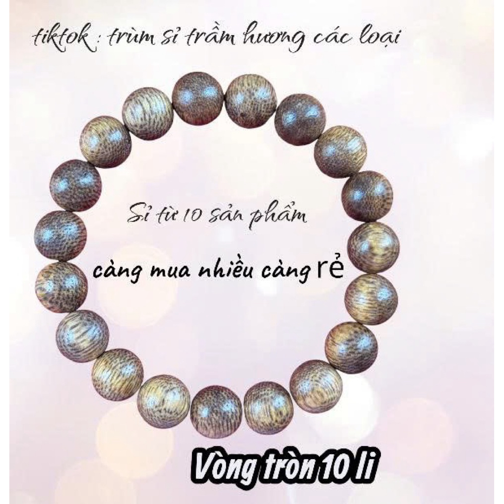 Vòng trầm tròn 8ly , 10ly ,12 ly ,14 ly ,16 ly