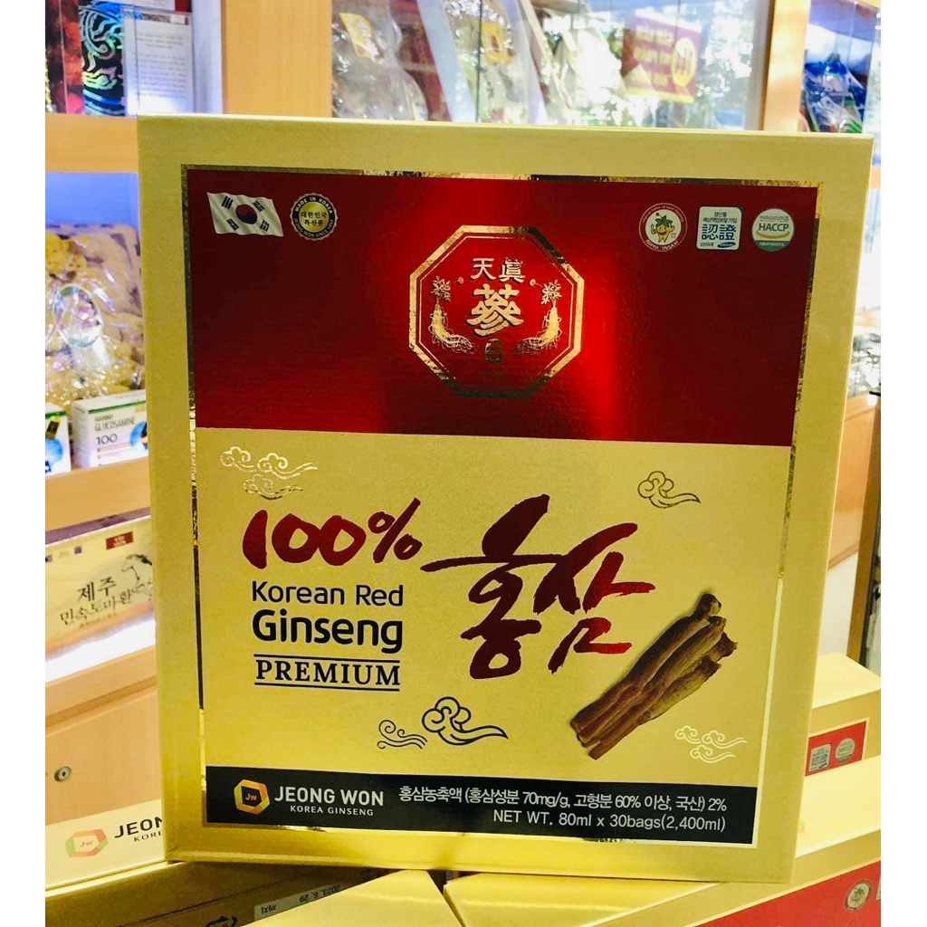 Nước Hồng Sâm Nguyên Chất KOREAN RED GINSENG PREMIUM CAO CẤP HÀN QUỐC