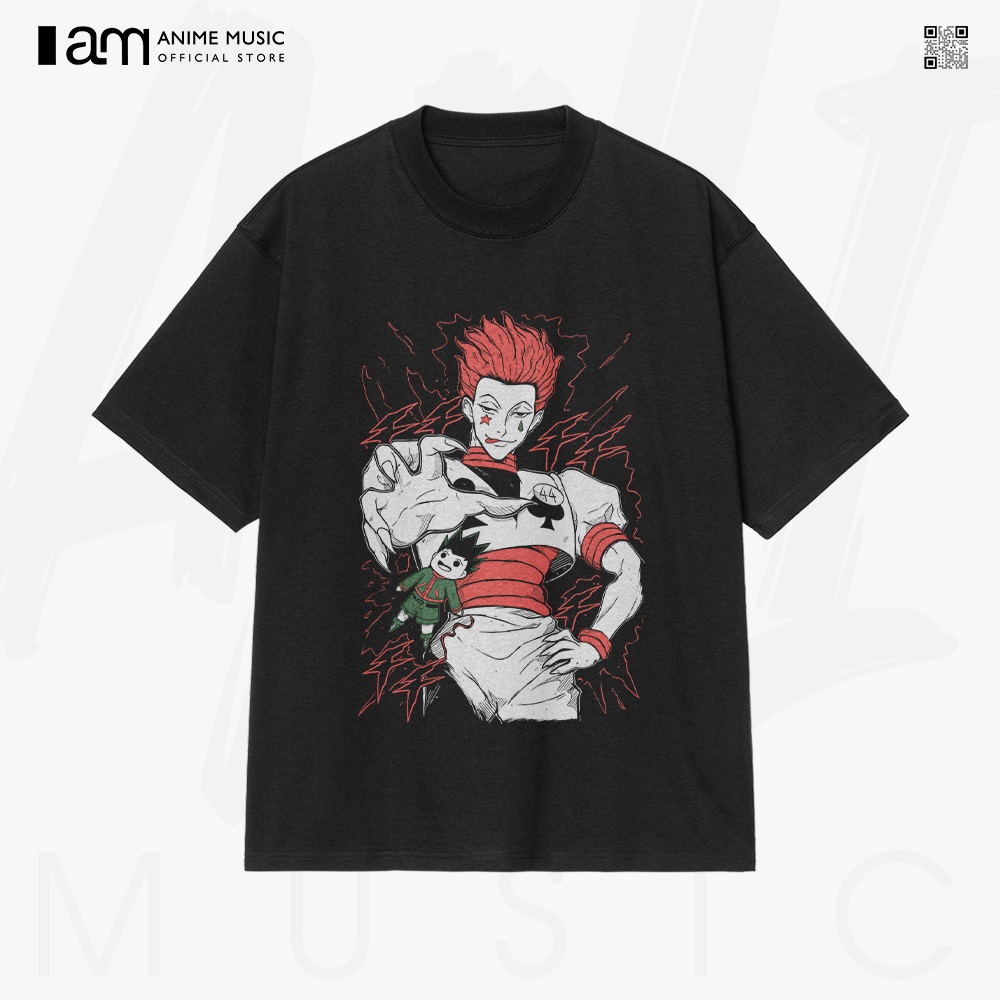 Áo thun Unisex HxH HunterxHunter Hisoka Art Oversized 100% Cotton ngắn tay