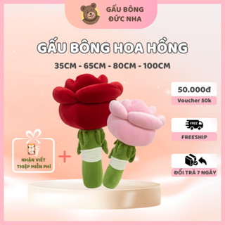 Bông Hoa Hồng Khổng Lồ, Bông Hoa Hồng Gấu Bông - Món Quà Tình Yêu Ngọt Ngào Hot Trend Cao Cấp