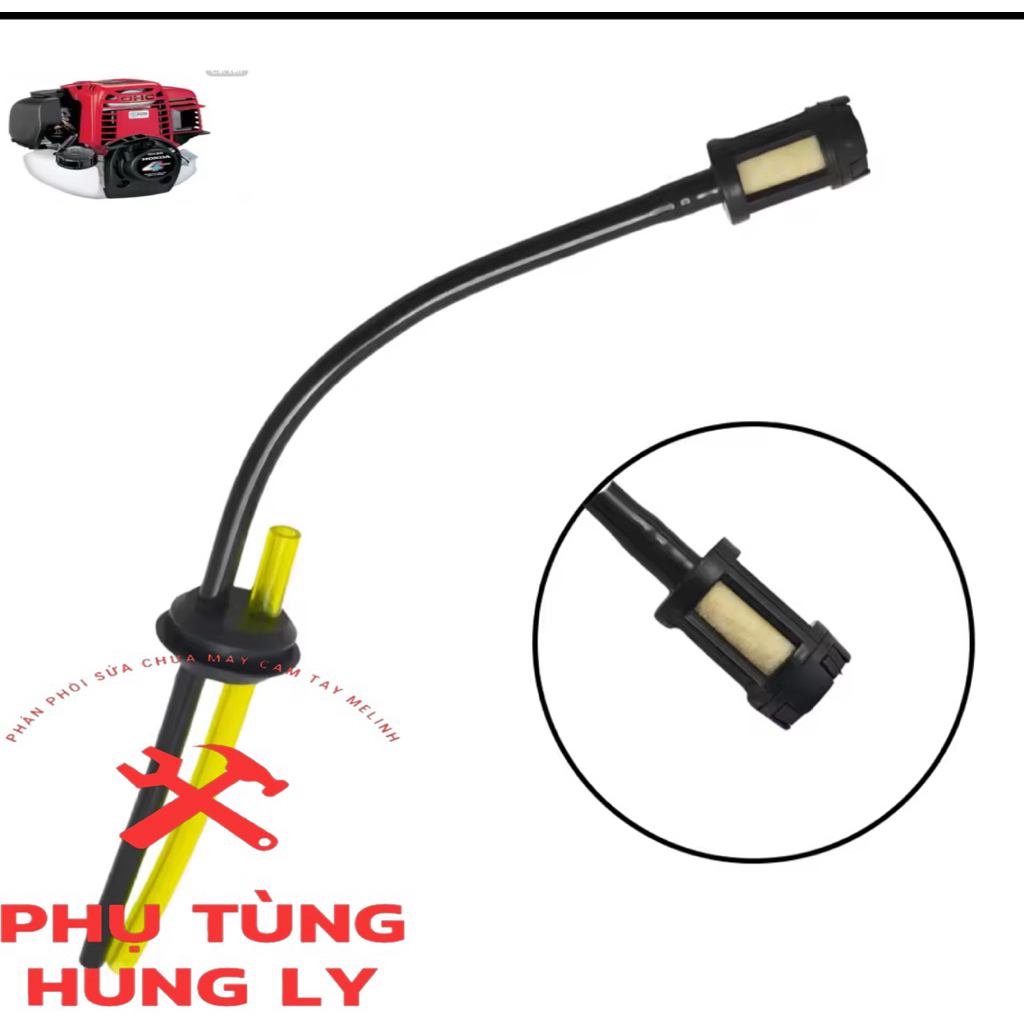 Dây xăng cho bình xăng máy cắt cỏ GXi 35 GX 25 Một cái tio dẫn xăng cho bình xăng máy cắt cỏ GX35 GX
