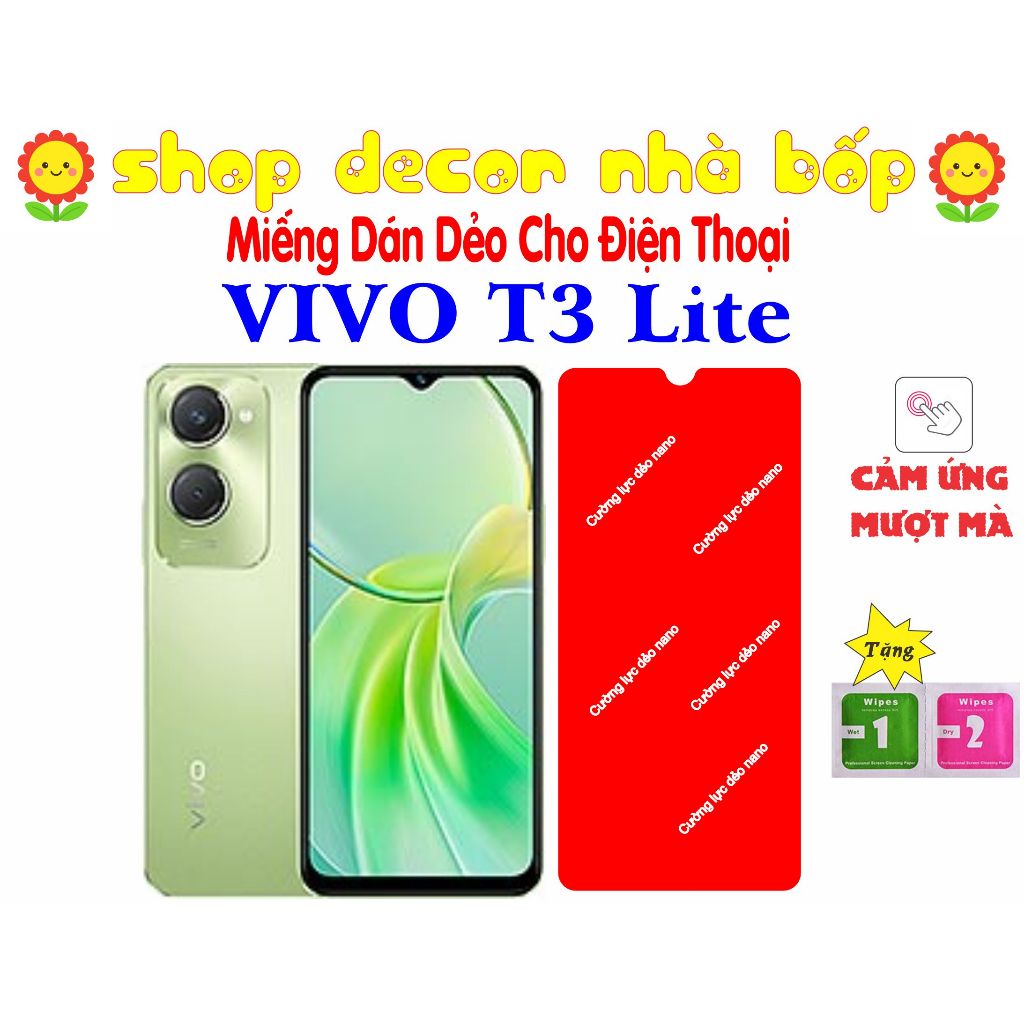 cường lực dẻo cho màn hình điện thoại vivo T3 Lite