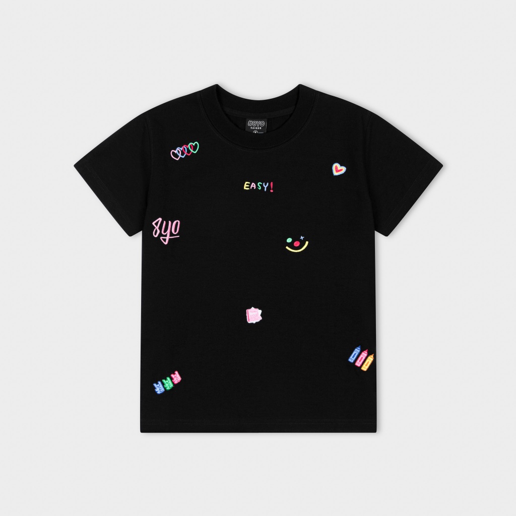 Áo Baby Tee Thêu 8YO CRAYON Cotton Mềm Mịn Mát - Áo Baby Tee Local Brand Chính Hãng | BigBuy360 - bigbuy360.vn