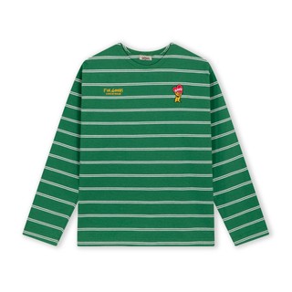  FW.GOODS - Lita Long Sleeve Boxy Striped Crew Neck - Áo thun cổ thuyền tay dài sọc nam nữ 