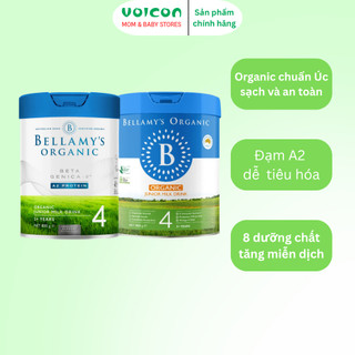   DATE 2027  Sữa Hữu Cơ Bellamy’s Organic Đạm A2   8 HMO  800g  – Tăng Đề Kháng Dễ Hấp Thu 