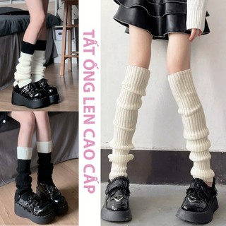  Tất ống len cổ nhún Cao Cấp Chất liệu len co giãn dày dặn Phong cách Hotgirl mẫu mã đa dạng 