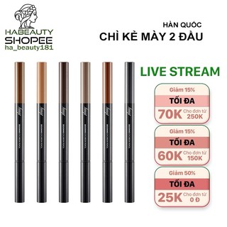  Chì kẻ mày trang điểm chân mày lông mày The Face Shop fmgt Designing Eyebrow Pencil 0.25g 