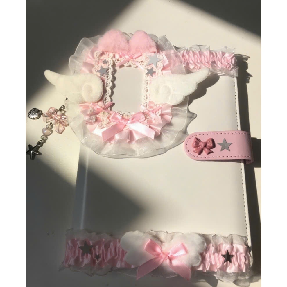 Binder decor ren hồng