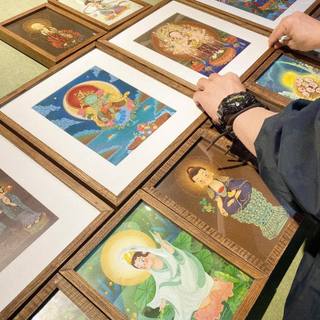 Tranh Phật Dược Sư Để Bàn | Tranh Phật Giáo Bình An Chữa Lành | Bụt Gallery