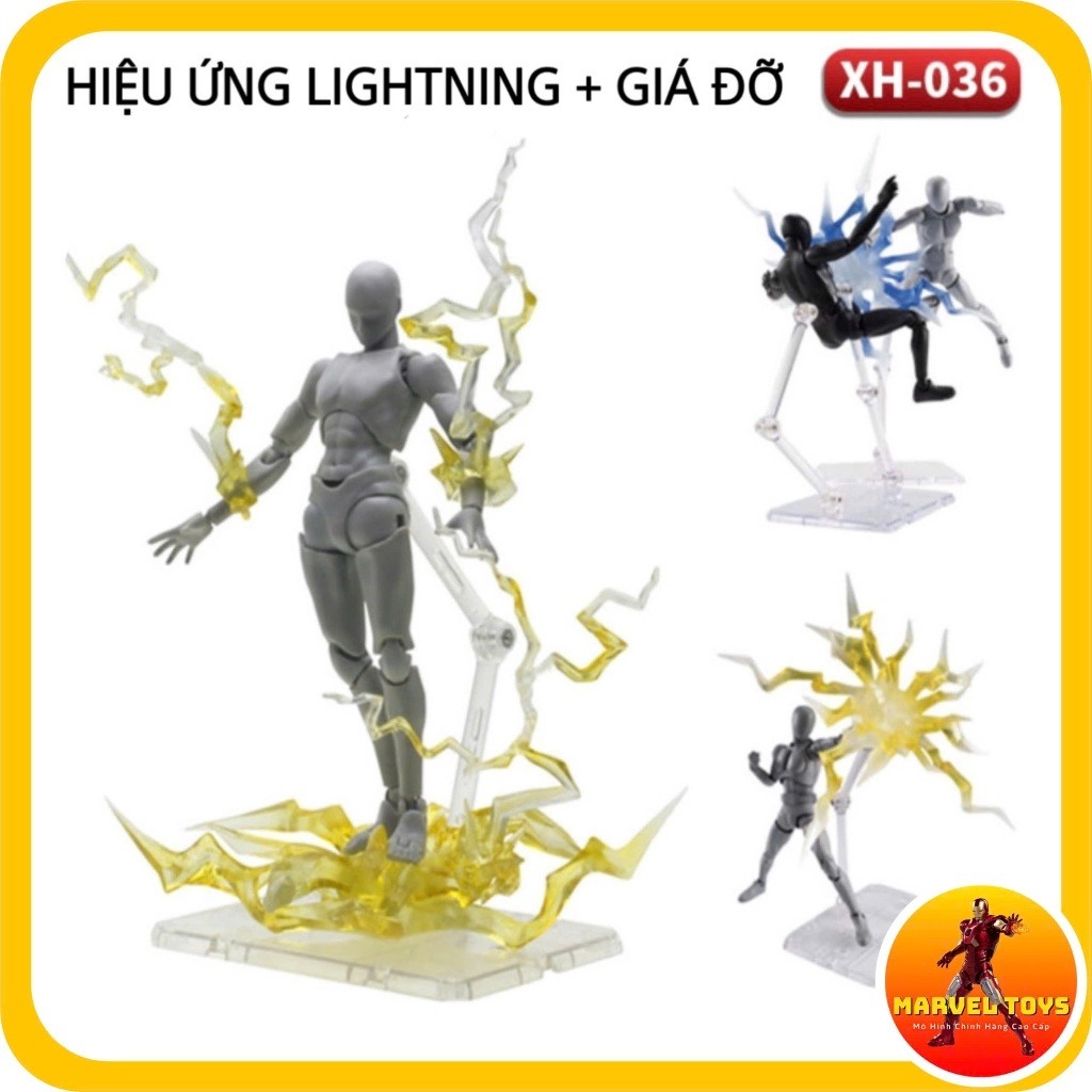 EFFECT Lightnings XH-036 Hiệu Ứng Tia Sét Đặc Biệt Phụ Kiện Mô Hình Gundam SHF