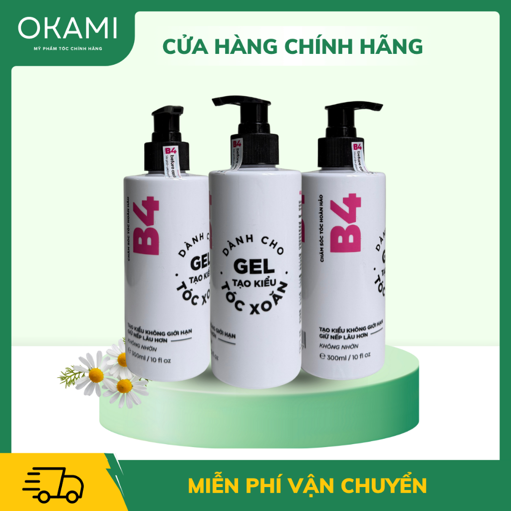 Gel Tạo Kiểu B4 Italy Giữ Nếp Tóc Xoăn Hippie Xù Mì Tự Nhiên, Mùi Siêu Thơm, Không Bết Tóc