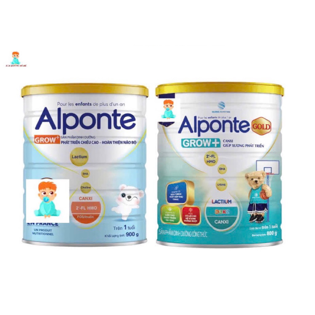 Sữa bột Alponte Grow+ 800g, Sữa bột Alponte Grow+ Gold 800g