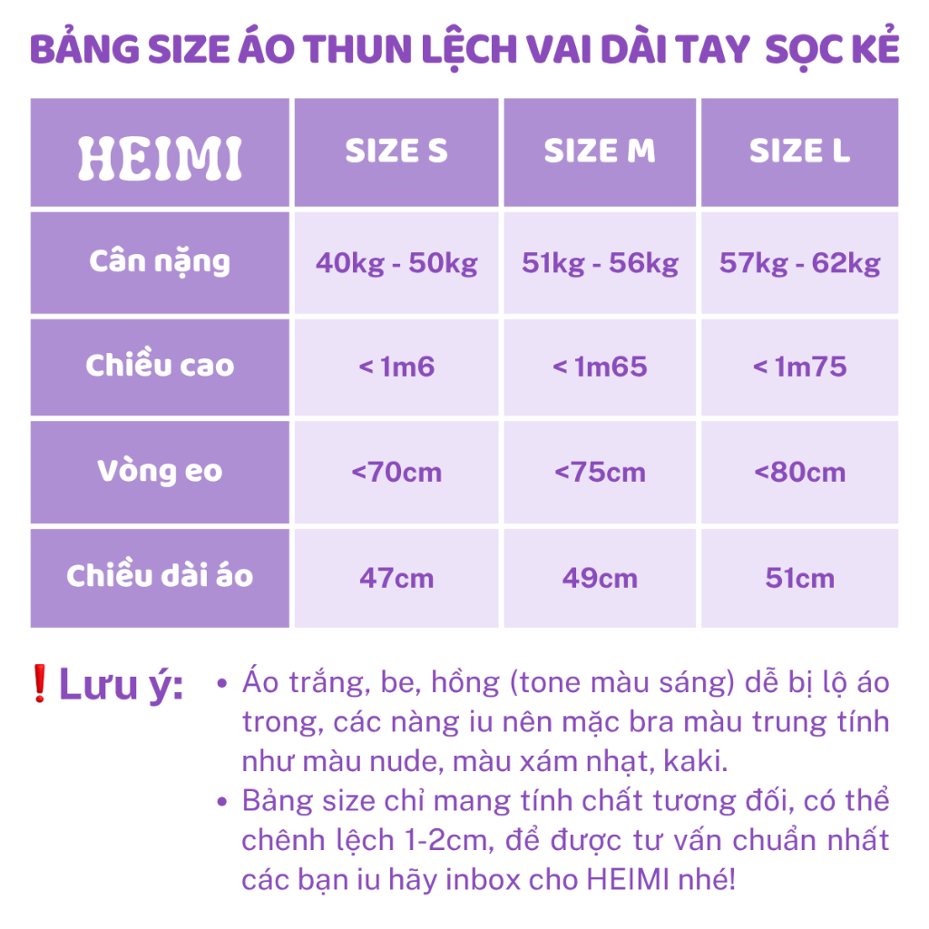 Áo Thun Lệch Vai Dài Tay Họa Tiết Kẻ Sọc Form Ôm Body Basic HEIMI | BigBuy360 - bigbuy360.vn