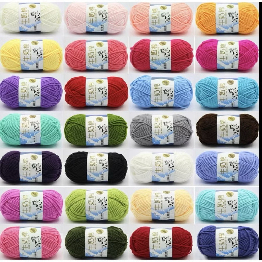 Len cuộn milk bò 50g bảng 92 màu