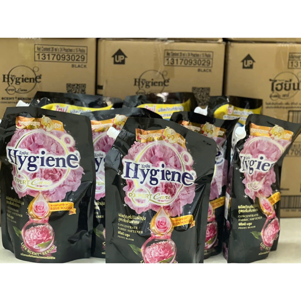 Giá Sỉ - 1 thùng nước giặt xả Hygiene 2in1, nước xả dây hygiene, hàng thái lan, màu đen, hương hoa