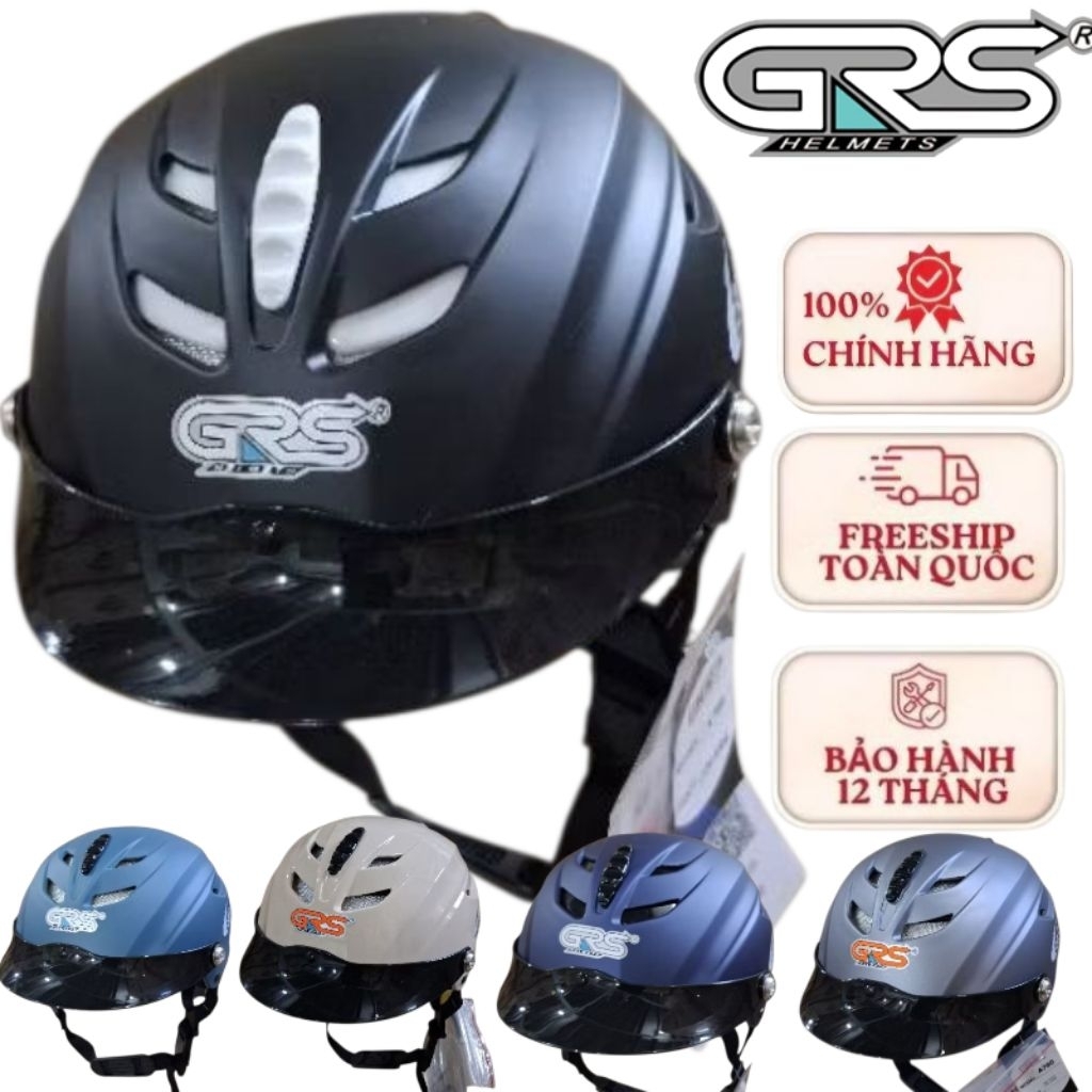 nón bảo hiểm GRS a760 an toàn gọn nhẹ chính hãng
