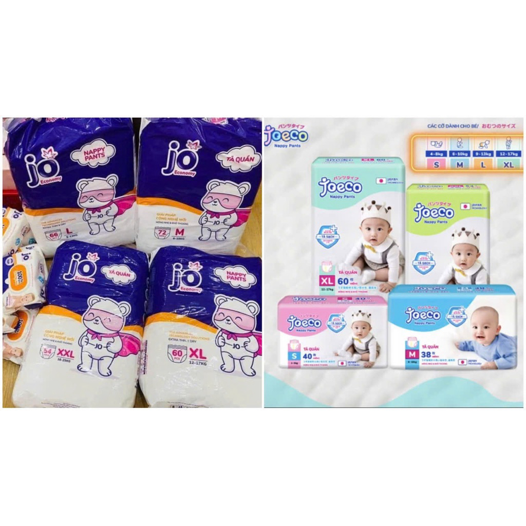   XẢ KHO  BỈM JOECO - JO ECONOMY thế hệ mới siêu mềm mỏng siêu thấm hút 