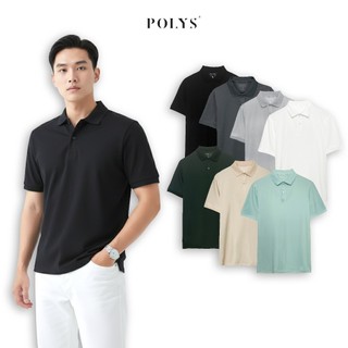  Áo Polo Nam Trơn POLYS Form Regular Vải TC Synex Thoáng Khí Co giãn 4 Chiều POLO ELITE 