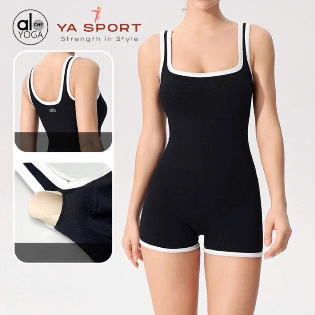 YASPORT – Jumpsuit Tập Gym Nữ AL0 YS183W | Quần Ngắn Yoga, Pilates, Co Giãn Mềm Mại Cao Cấp