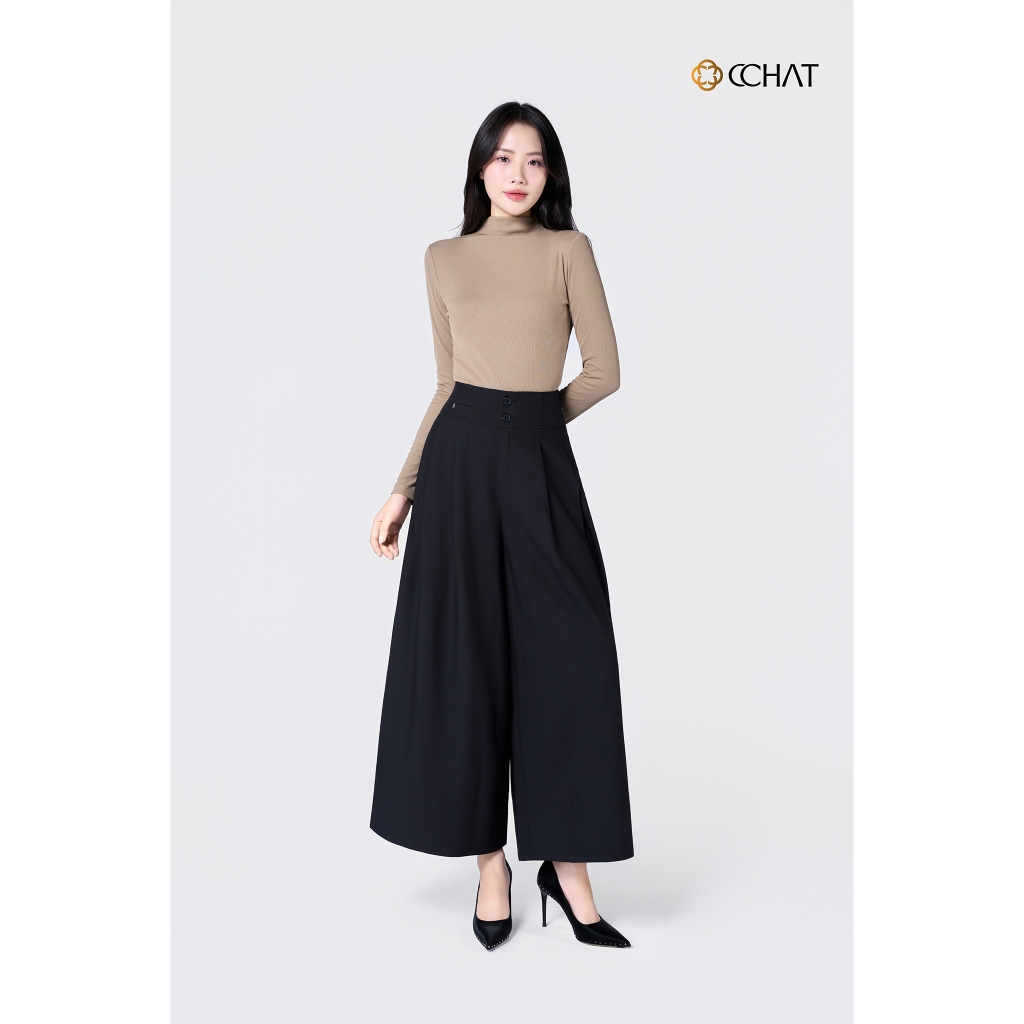Quần Ống Rộng 𝐂𝐂𝐇𝐀𝐓 Dáng Suông Kiểu Hanas Chất Liệu Tuytsi Cao Cấp 55QDS2002ST | BigBuy360 - bigbuy360.vn