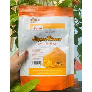  1kg Bột Phô Mai Supper Cheese màu vàng đậm vị béo mặn ngọt thơm đậm đà 