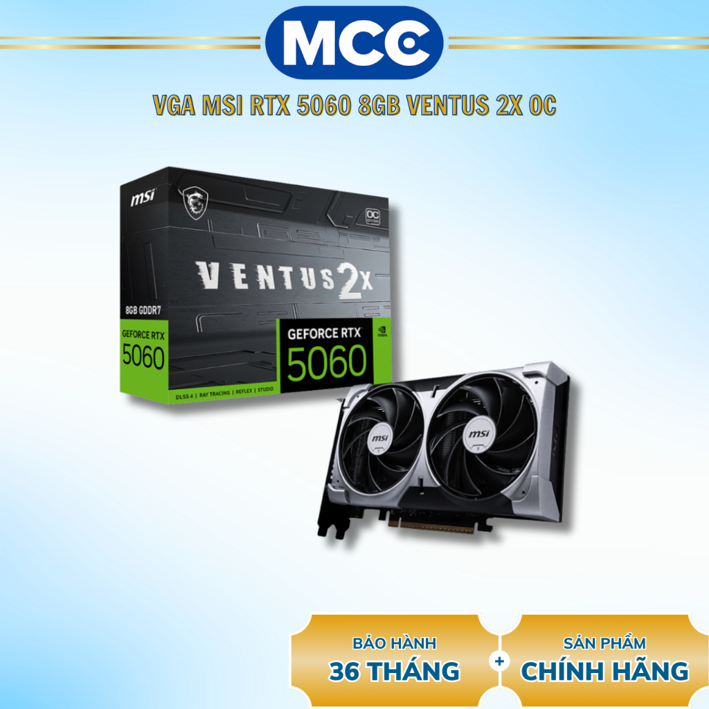 VGA MSI RTX 5060 8GB VENTUS 2X OC