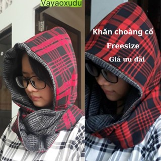  Khăn choàng cổ có mũ trùm đầu chất vải kate nỉ umi lụa giữ ấm mùa đông chống nắng mùa hè 