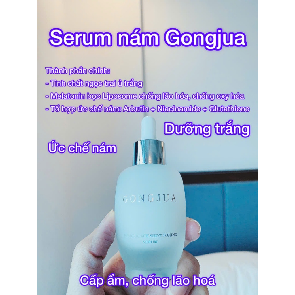 Serum dưỡng trắng & hỗ trợ ức chế nám GongJua Black Pearl 50ml