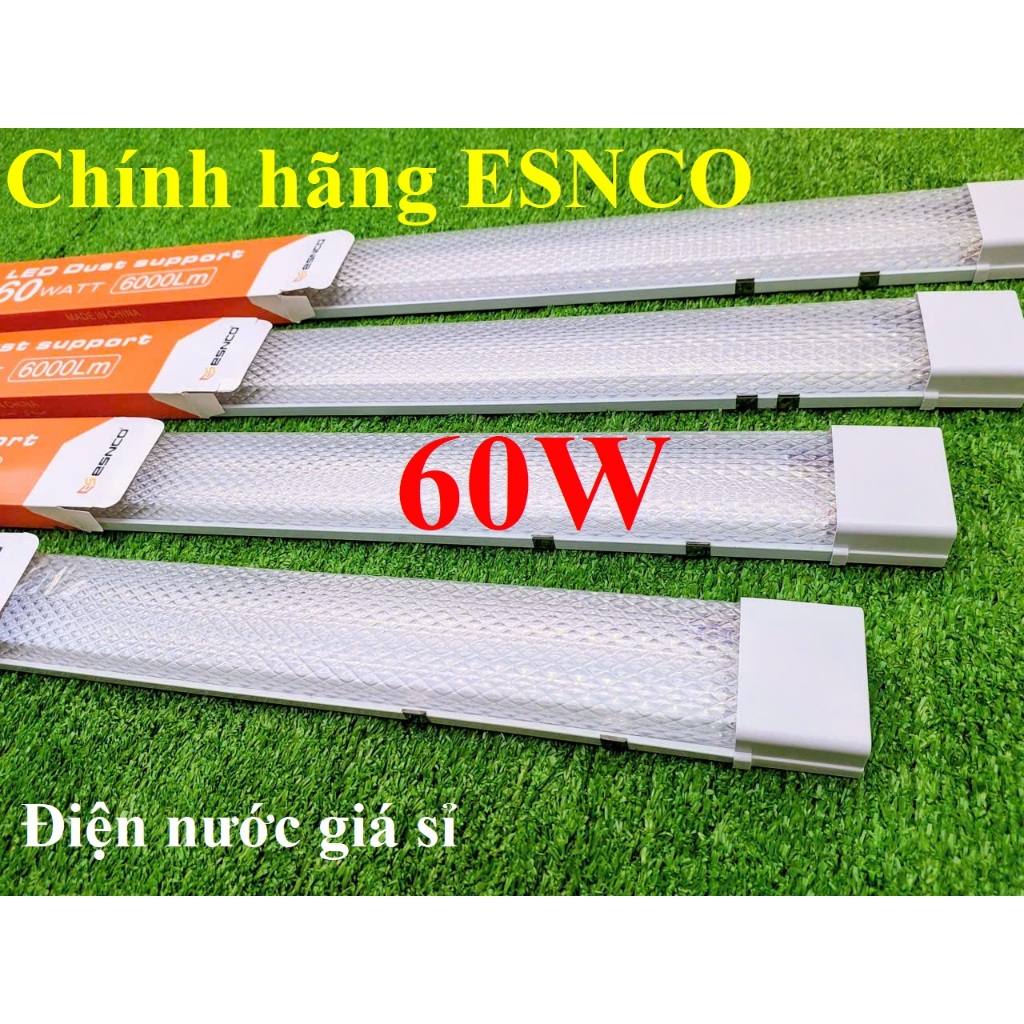 Combo 3 - 5 Đèn led bán nguyệt 1m2 60W ESNCO Mẫu mới vẫn kim cương sáng trắng 7000K