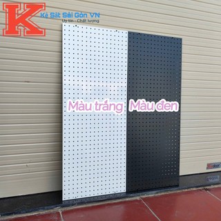  Tấm Tôn Đục Lỗ Treo Tường - Bảng Pegboard Kim Loại Treo Phụ Kiện Decor Bảng Sơn Tĩnh Điện Siêu Bền 