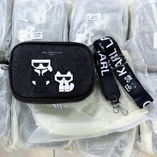  Túi đeo chéo Bag Karl Alpha Mini khoá ,túi đeo vai ví cầm tay HÀNG CHUẨN QUẢNG CHÂU,chất liệu da PU 