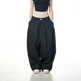  Quần Dài Ống Rộng Dáng Phồng Quần KaKi THEM Studio Unisex Form Rộng Xếp Ly THEM Studio Chất Kaki Basic Street Style 