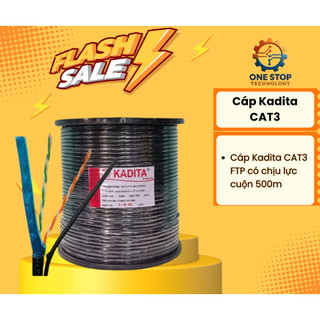 CÁP MẠNG CHẤT LƯỢNG CAO Kadita CAT3 FTP(500m)/CAT5(305M) HIKVISION, Dahua