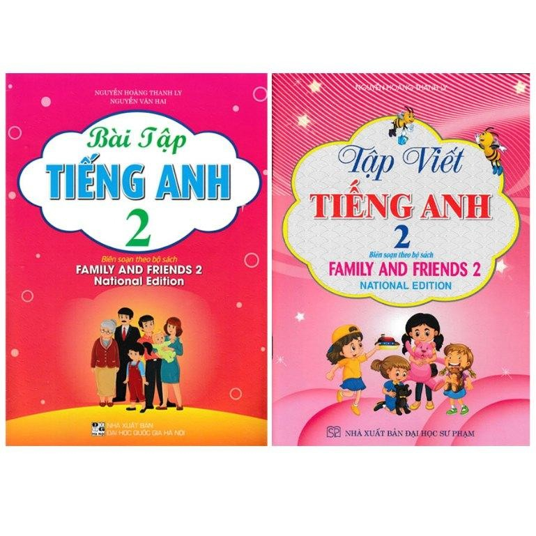 Sách - Bài Tập Tiếng Anh + Tập Viết Tiếng Anh Lớp 2 - Bộ Sách Family And Friends 2 National Edition 