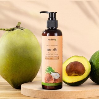  Dầu xả Dừa Oliu - Dầu xả thiên nhiên thuần chay Giọt Lành 250gram 