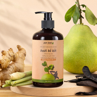  Dầu gội thảo dược Bưởi Bồ kết thuần chay Giọt Lành 500ml 
