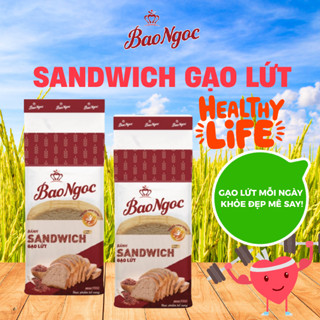   1-5 Túi  Bánh Sandwich Gạo Lứt Bảo Ngọc Healthy Dành Cho Người Giảm Cân Eat Clean Tập Gym  215g  
