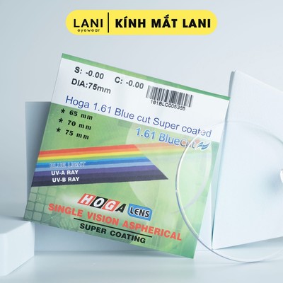 Tròng kính cận loạn LANI chống ánh sáng xanh chiết suất 1.61