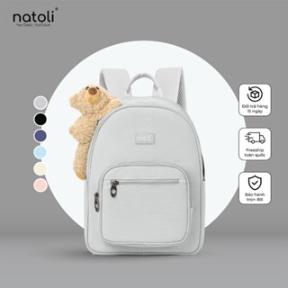 Balo gấu bông nữ thời trang NATOLI cute, hàn quốc, đi học BST Dreamy Teddy Bear School Backpack B16