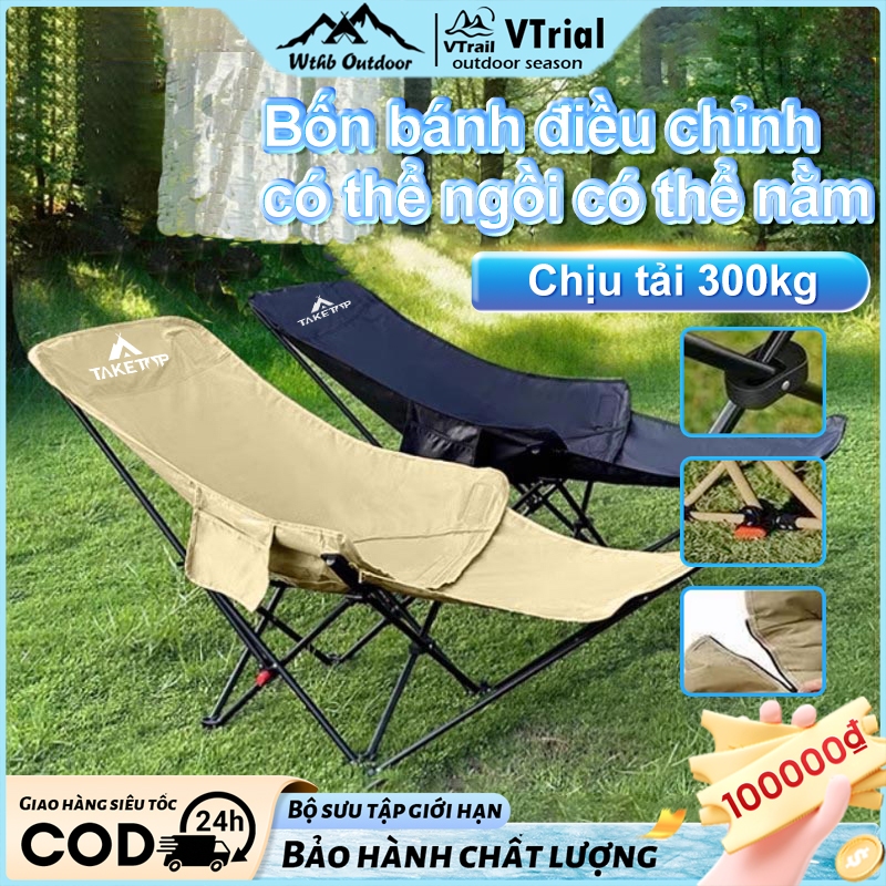 Ghế nằm Gấp gọn 4 nấc điều chỉnh ghế nằm ngủ trưa thoải mái Ghế Tựa Cắm Trại Xài ngon camping/picnic